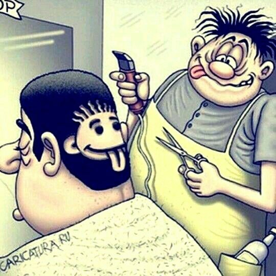 Парикмахер мультяшный