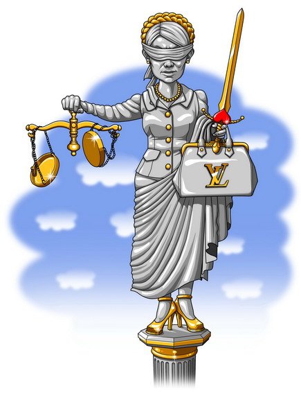 Шарж юрист женщина