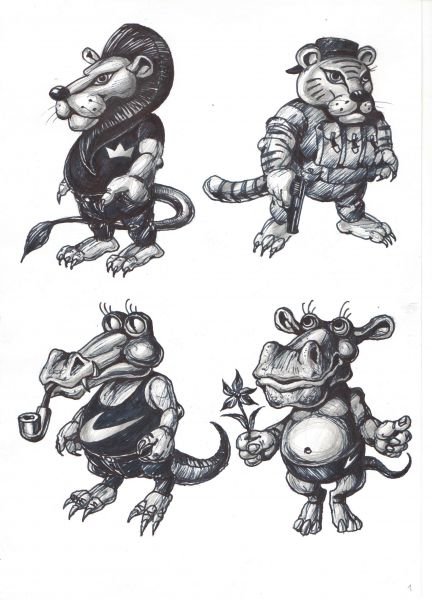 Бегемот мультяшный