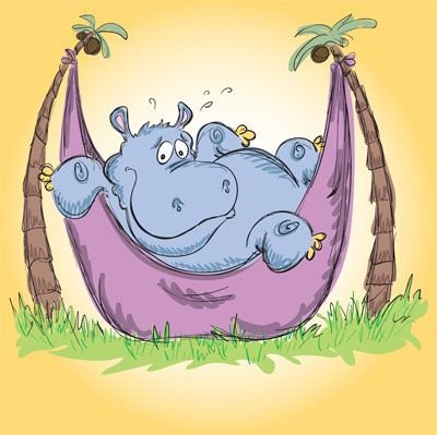 Смешной Бегемотик девочка