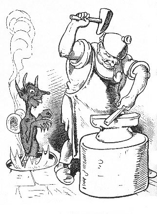 Кузнец карикатура