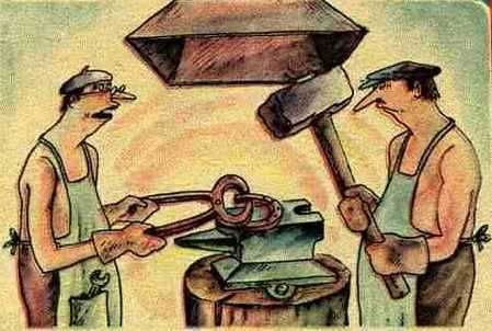 Смешной кузнец