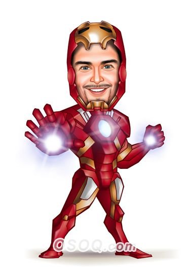 Шарж Железный человек