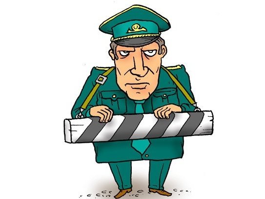 Шлагбаум карикатура