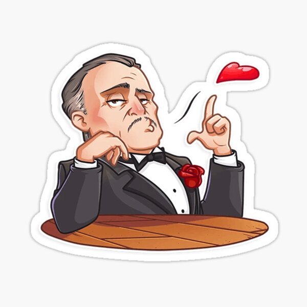 Стикеры Дон Корлеоне телеграм