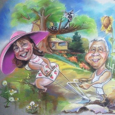 Бабушка на даче шарж (50 фото)