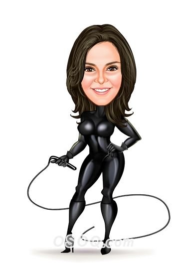 Карикатурные персонажи женщины