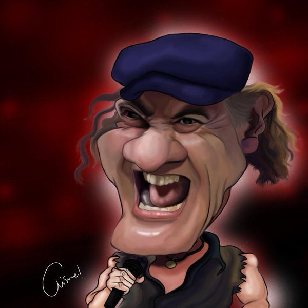 Карикатуры на группу АС DC