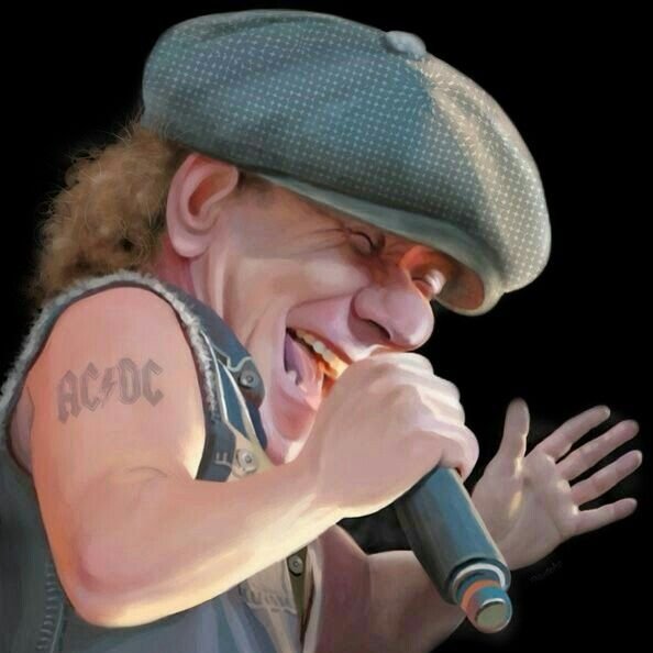 AC/DC Angus young шарж