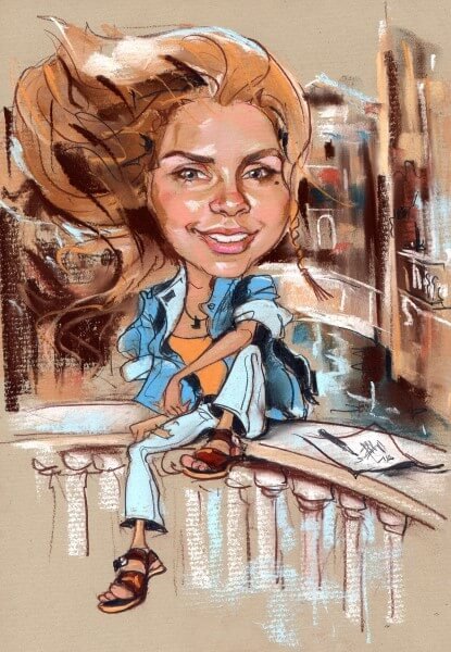 Шаржи Ларисы Шигориной путешественники