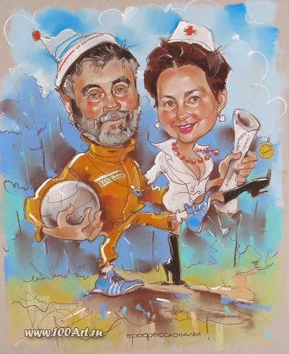 Шарж боксер