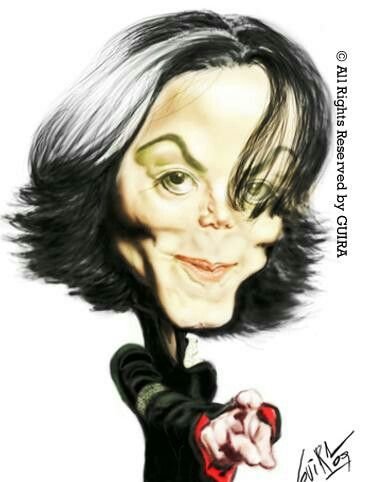 Шарж танцор Майкл Джексон