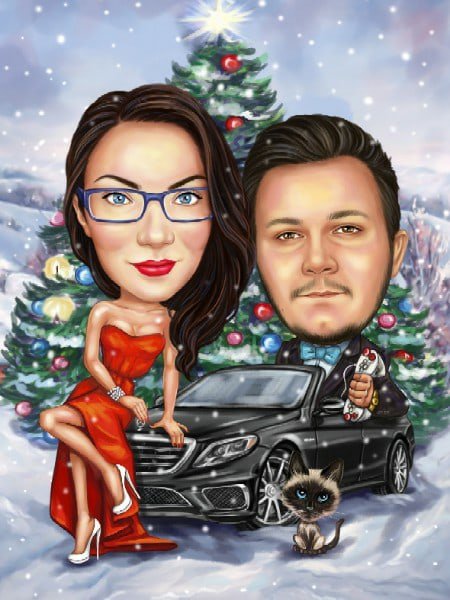 Шарж новый год