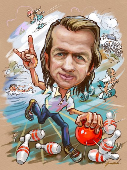 Карикатура на игромана