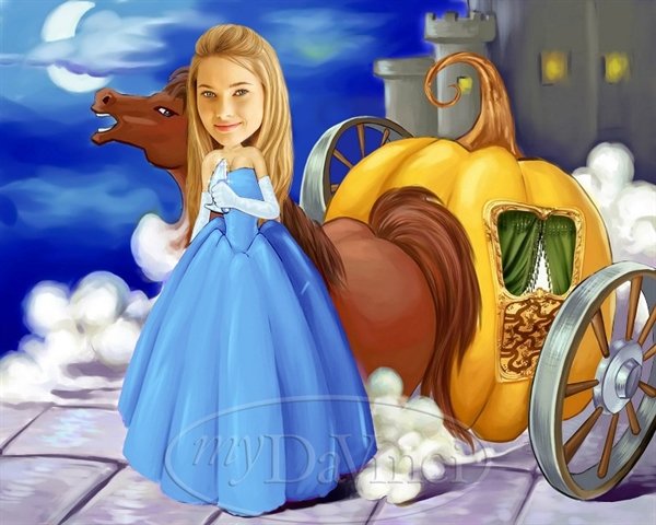 Шарж Золушка