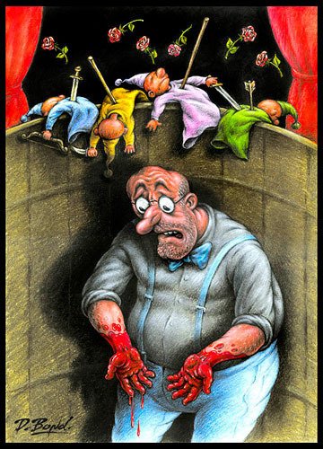 Марионетка карикатура