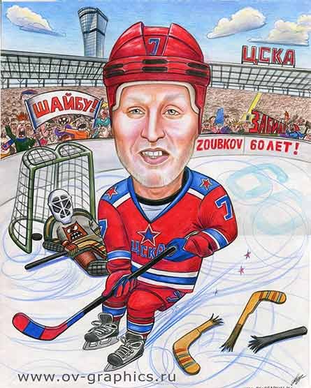 Шарж хоккеист Шигорина