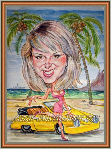 Велосипедист карикатура