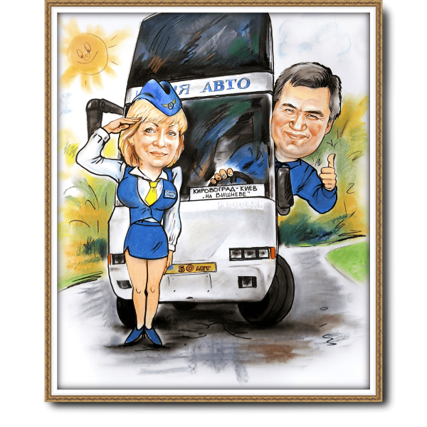 Ленд Ровер шарж