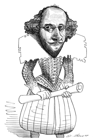 Шекспир портрет Графика