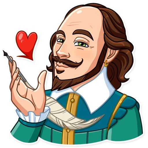 Уильям Шекспир мультяшный