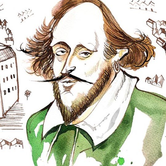 Шекспир карикатура