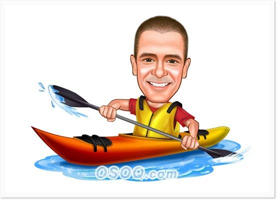 Шарж на гребца