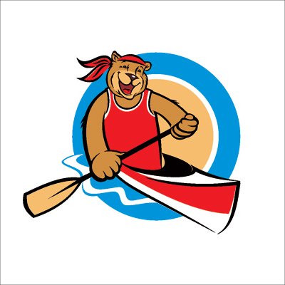 Логотип гребли на байдарках