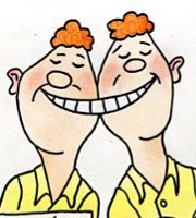 Близнецы карикатура