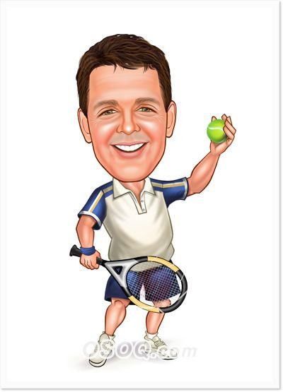 Спортсмен карикатура