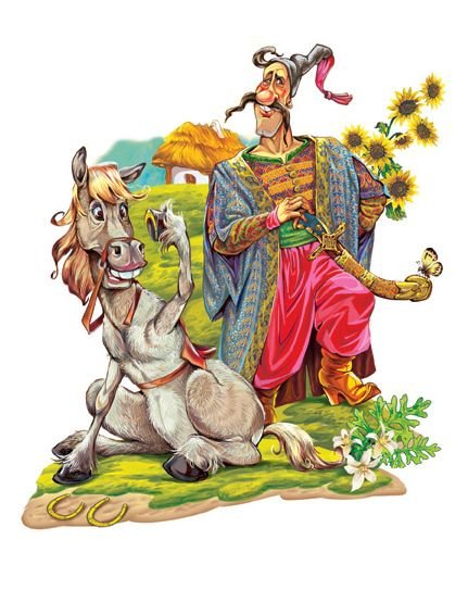 Чапаев на коне с шашкой