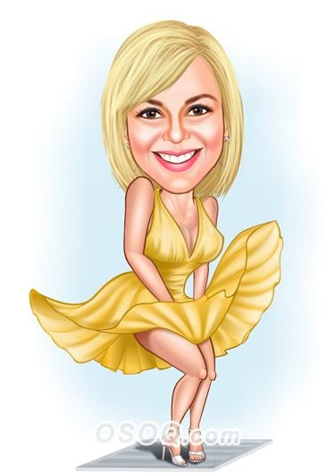 Мультяшное лицо женщины