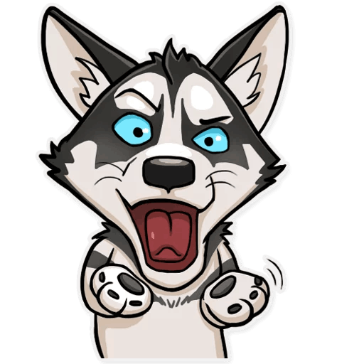 Хаски мультяшка
