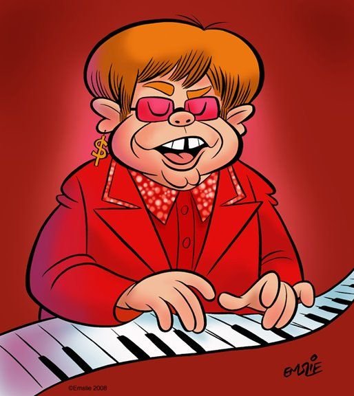 Пианист шарж