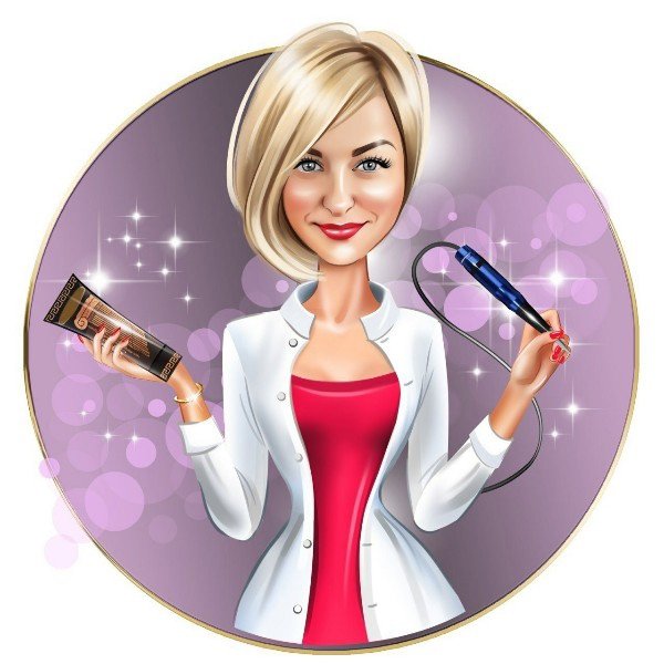 Шарж девушка с короткой стрижкой