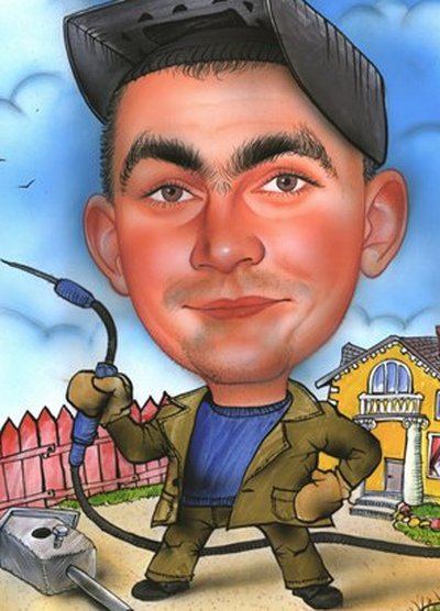 Сварщик карикатура