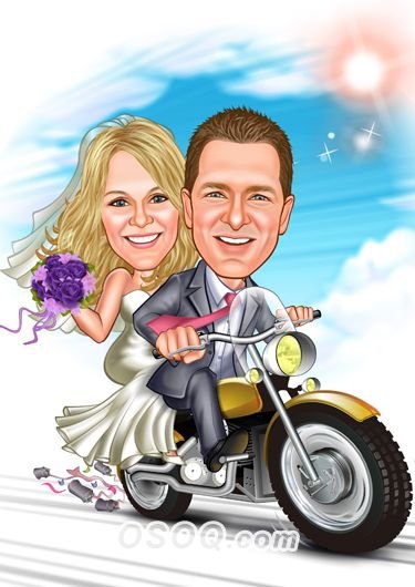 Шарж для молодоженов