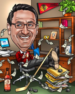 Шарж на начальника снабжения