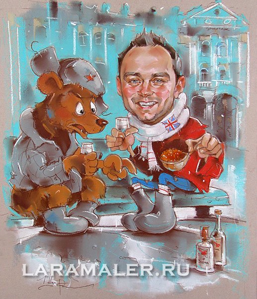 Новогодние шаржи коллективов