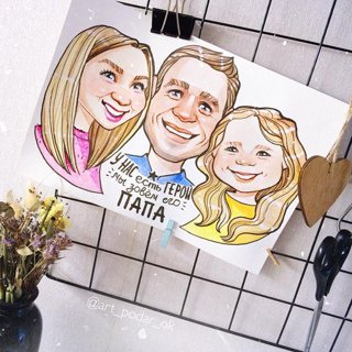 Шарж пожарник