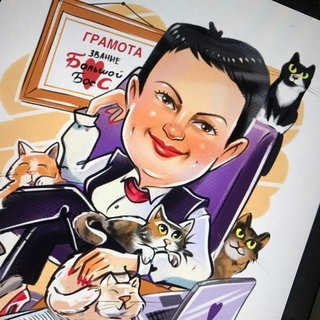 Шарж рукодельница