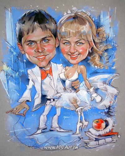 Шарж на день влюбленных