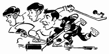 Шаржи на советских хоккеистов