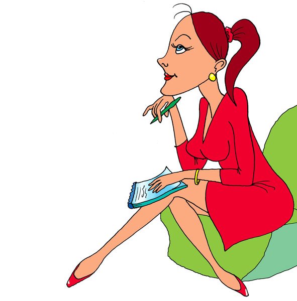 Шарж фотограф девушка