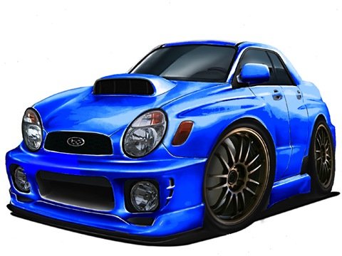 Subaru Forester sg5 vector