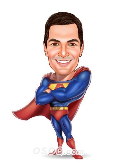 Шарж Супермен