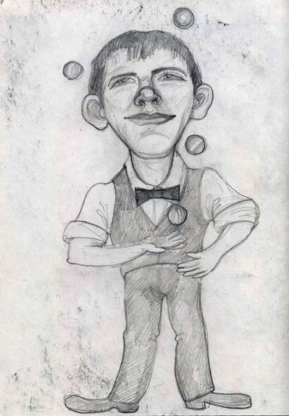 Владимир Леонтьев. Шаржи