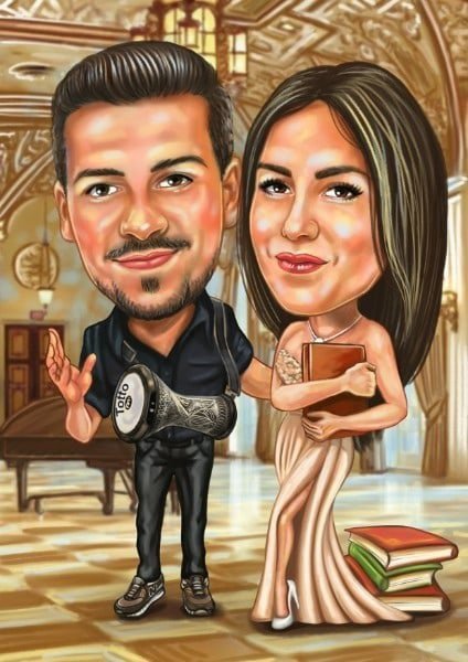 Шарж для двоих