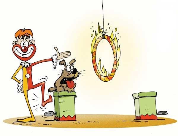 Укротитель карикатура