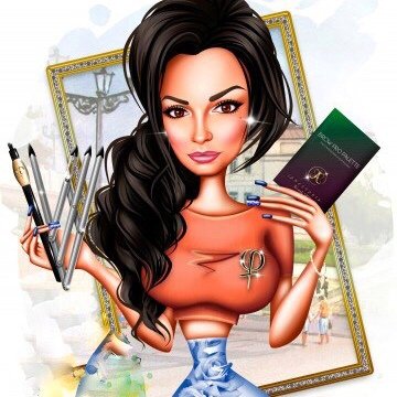 Шарж девушка